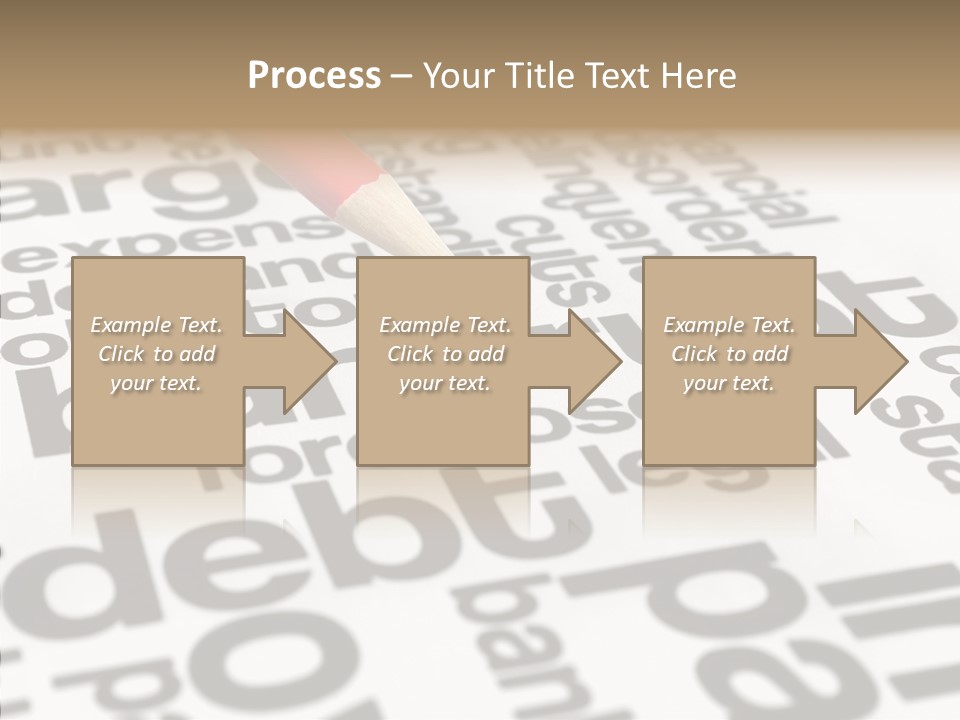 Word Crisis Despair PowerPoint Template