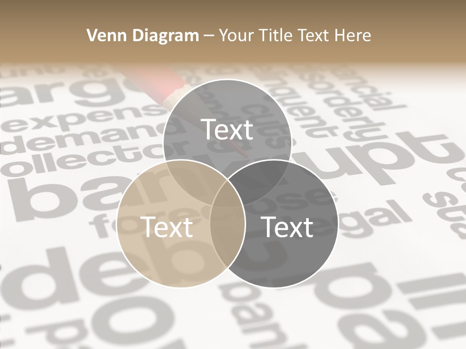 Word Crisis Despair PowerPoint Template