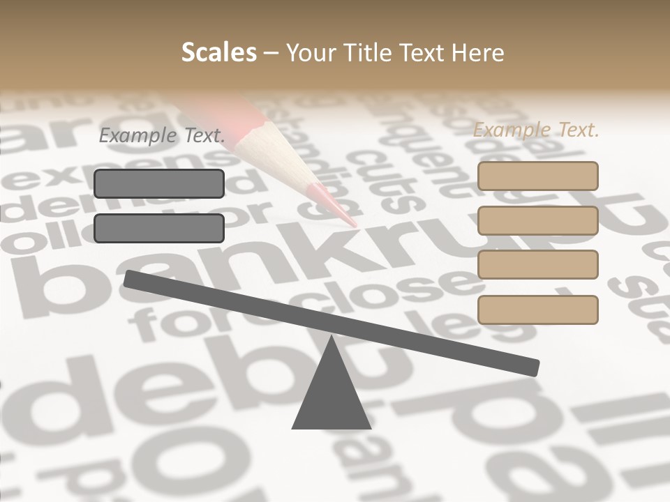 Word Crisis Despair PowerPoint Template
