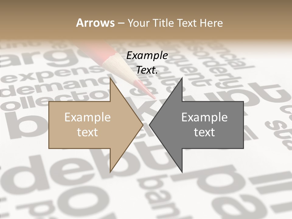 Word Crisis Despair PowerPoint Template