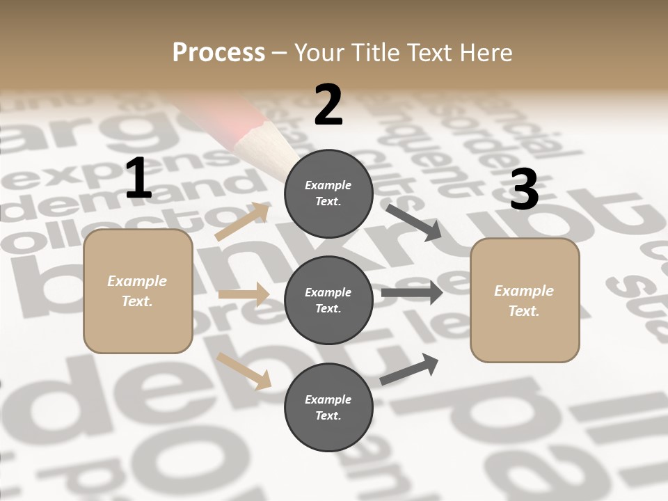 Word Crisis Despair PowerPoint Template