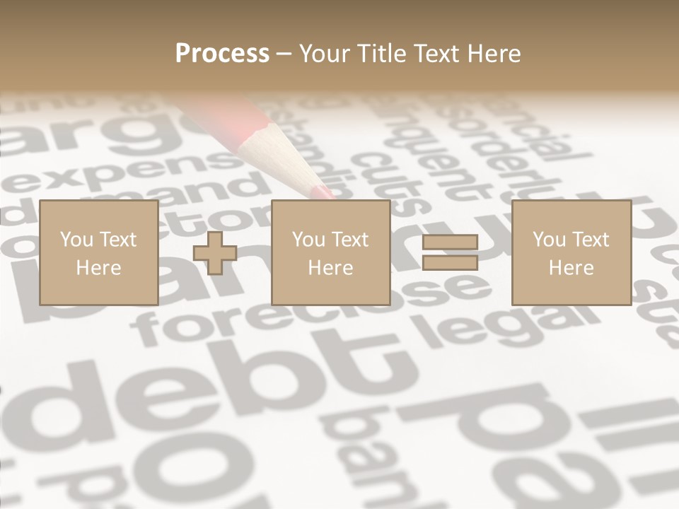 Word Crisis Despair PowerPoint Template