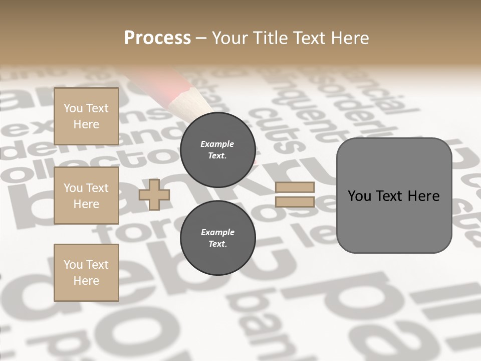 Word Crisis Despair PowerPoint Template