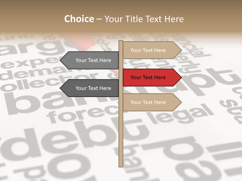 Word Crisis Despair PowerPoint Template