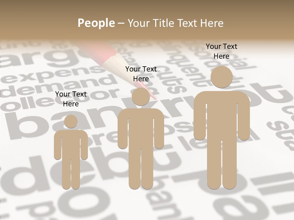 Word Crisis Despair PowerPoint Template