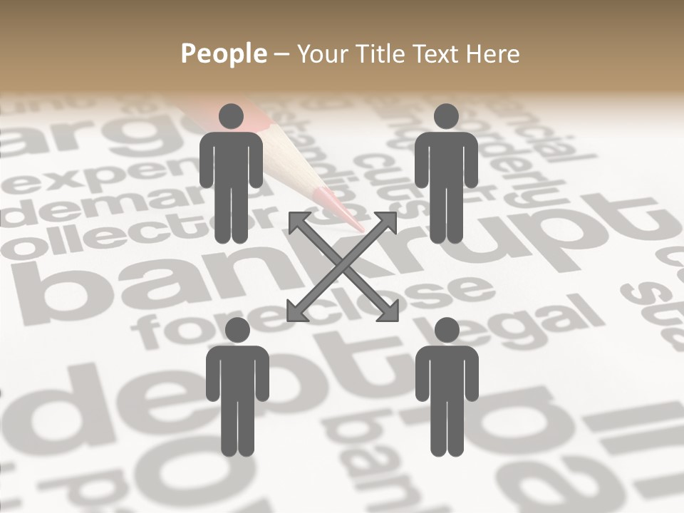 Word Crisis Despair PowerPoint Template