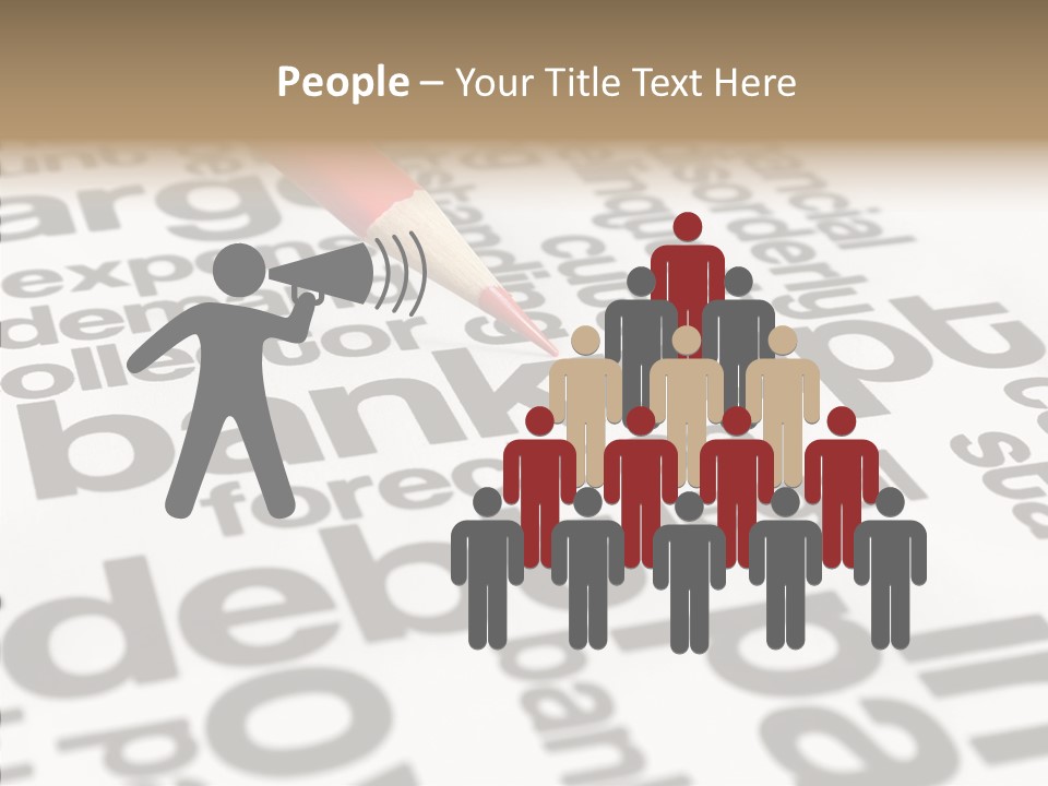 Word Crisis Despair PowerPoint Template