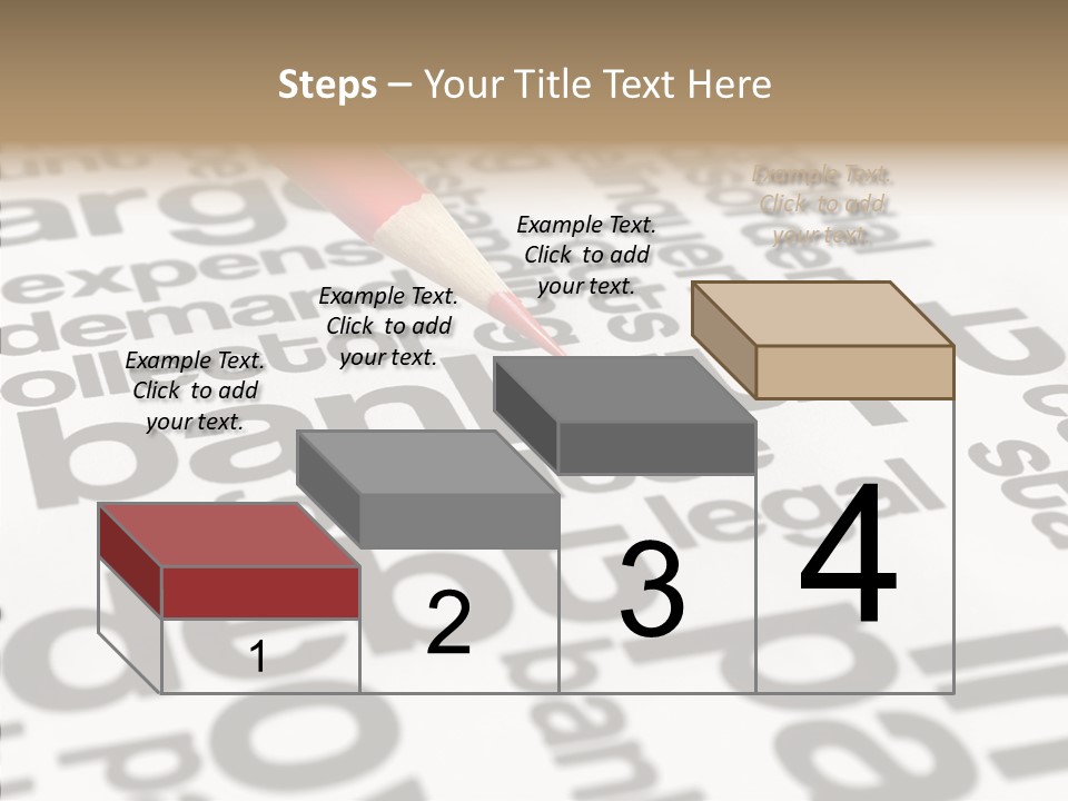 Word Crisis Despair PowerPoint Template
