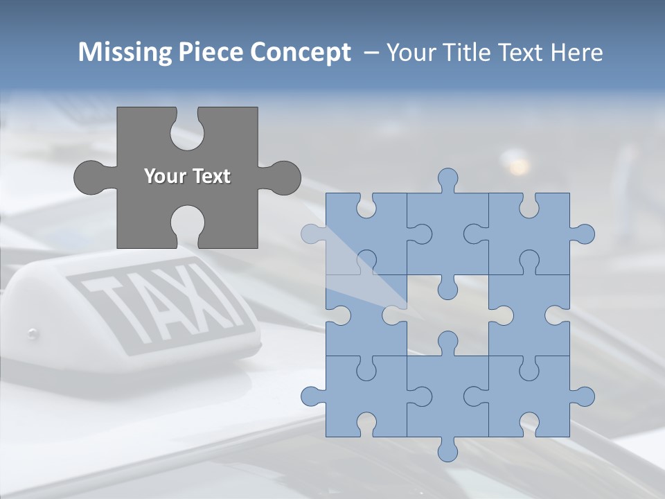 Selective Focus Transportation Car PowerPoint Template