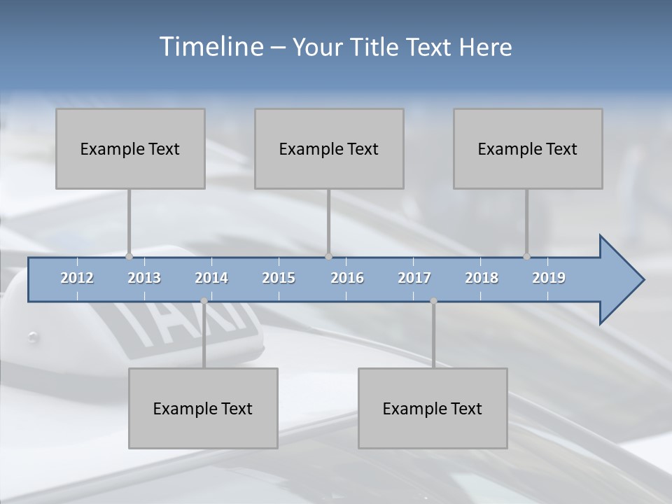 Selective Focus Transportation Car PowerPoint Template