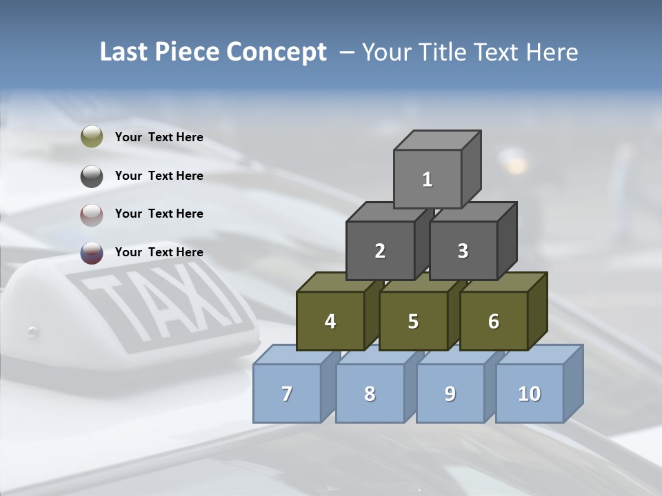 Selective Focus Transportation Car PowerPoint Template