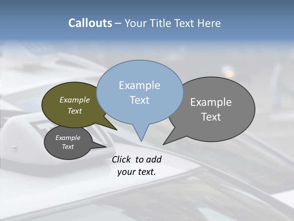 Selective Focus Transportation Car PowerPoint Template