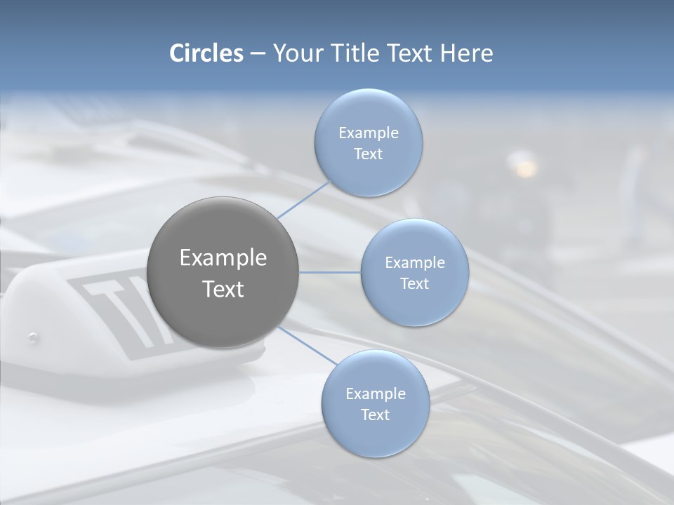 Selective Focus Transportation Car PowerPoint Template