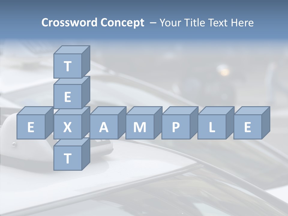 Selective Focus Transportation Car PowerPoint Template