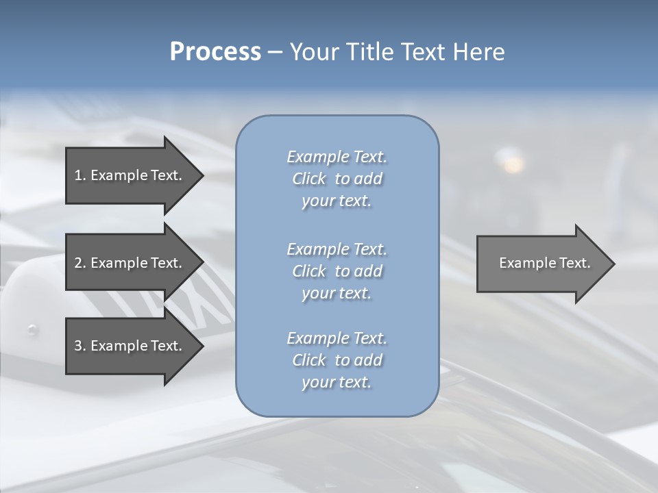 Selective Focus Transportation Car PowerPoint Template