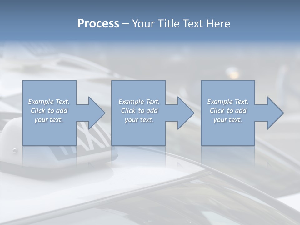 Selective Focus Transportation Car PowerPoint Template