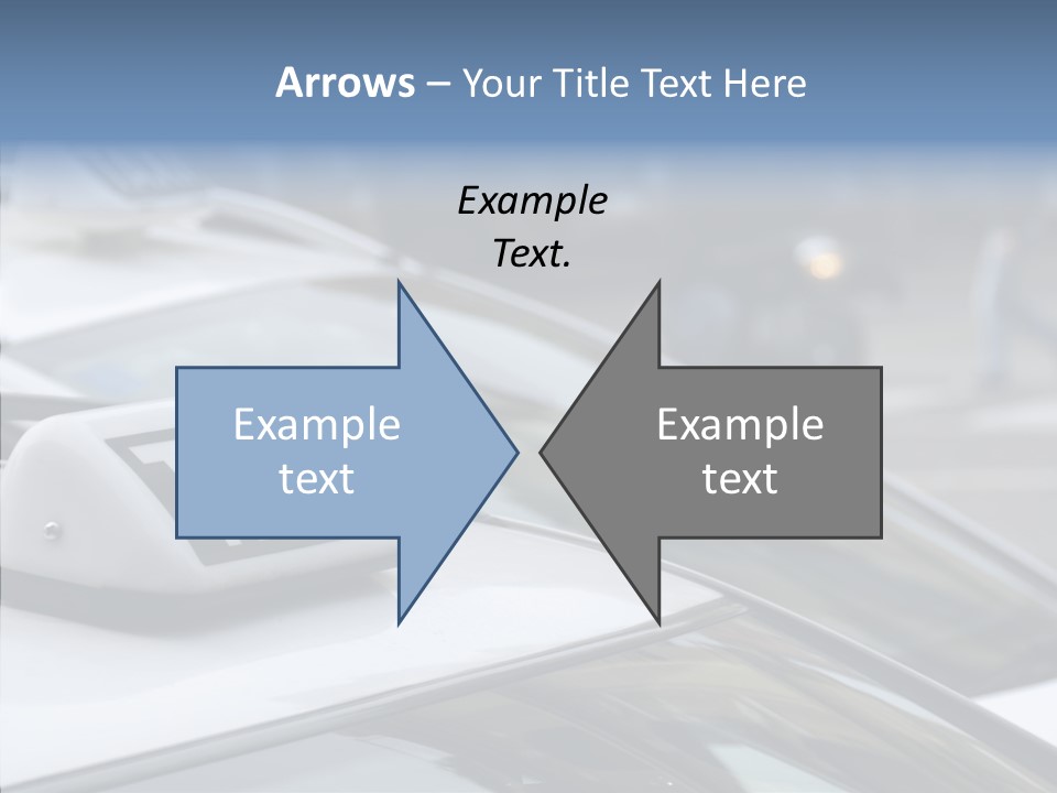 Selective Focus Transportation Car PowerPoint Template