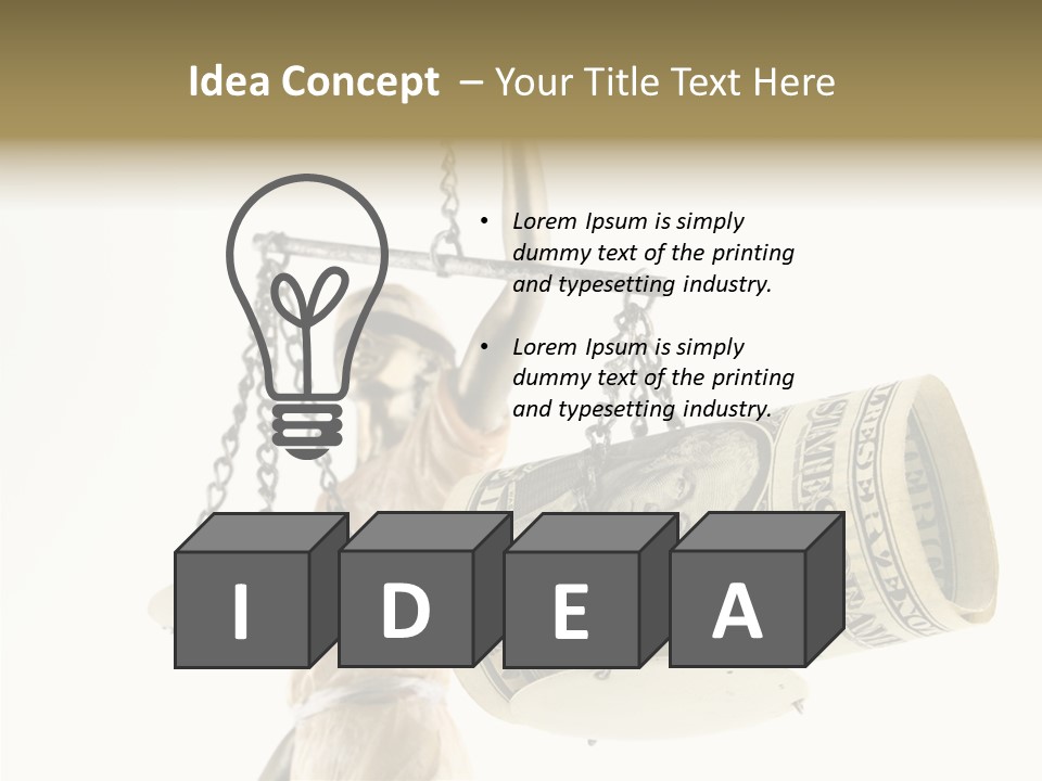 Usa Bribing Bribe PowerPoint Template