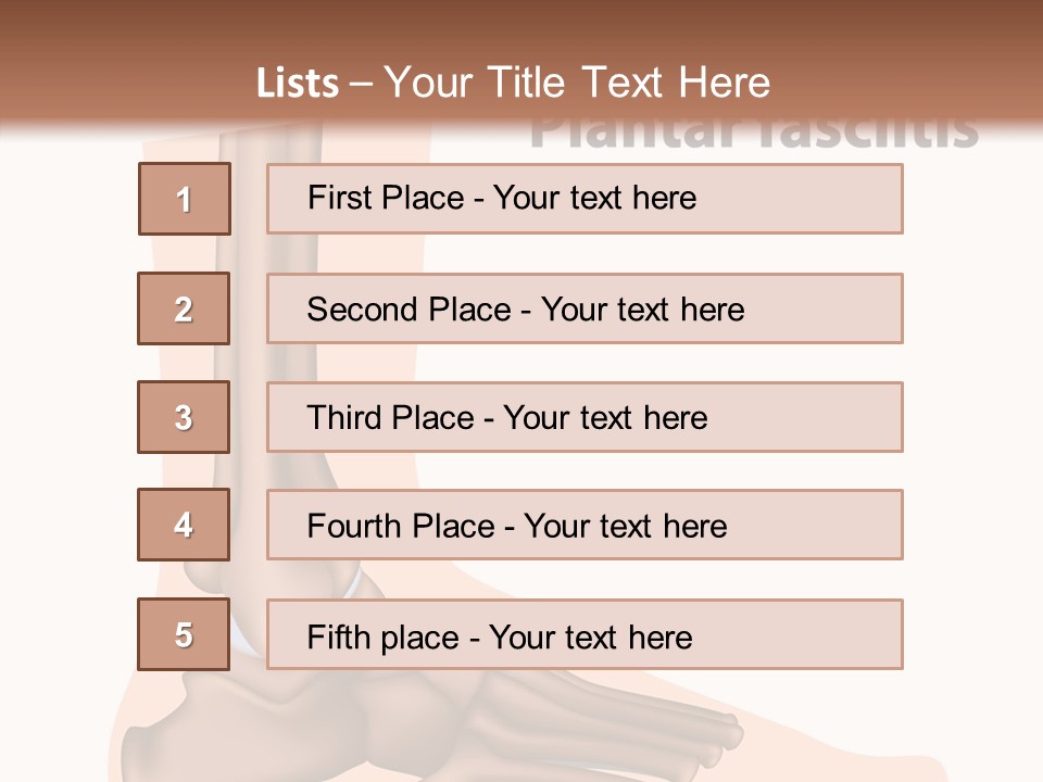 Problem Fibula Ankle PowerPoint Template