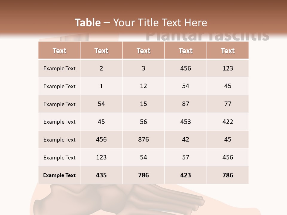 Problem Fibula Ankle PowerPoint Template