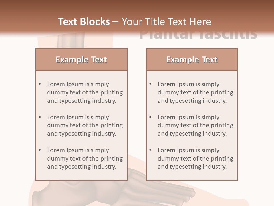 Problem Fibula Ankle PowerPoint Template