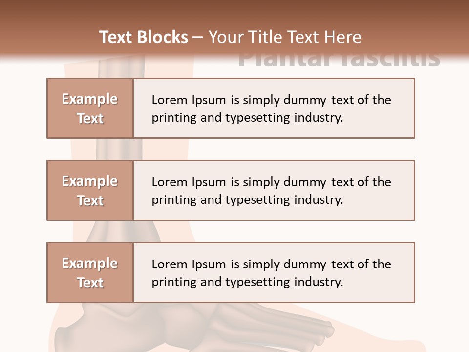 Problem Fibula Ankle PowerPoint Template