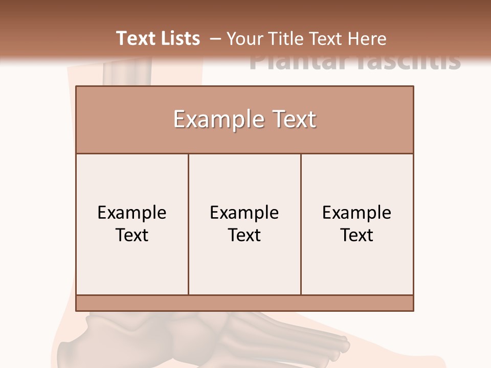 Problem Fibula Ankle PowerPoint Template