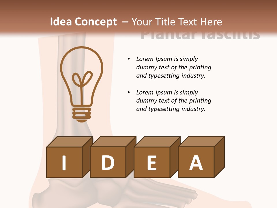 Problem Fibula Ankle PowerPoint Template