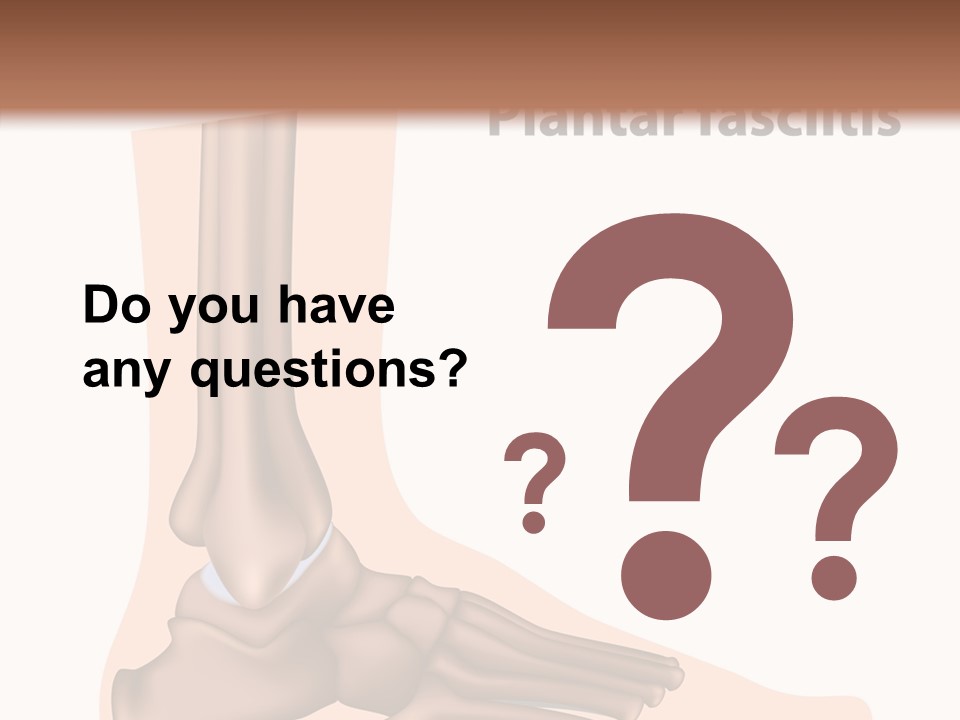 Problem Fibula Ankle PowerPoint Template