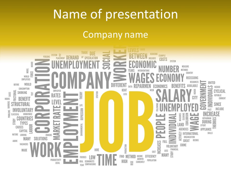 Symbol Word Candidate PowerPoint Template