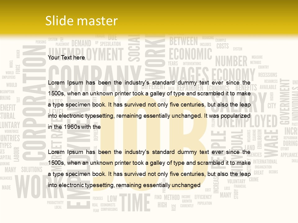 Symbol Word Candidate PowerPoint Template