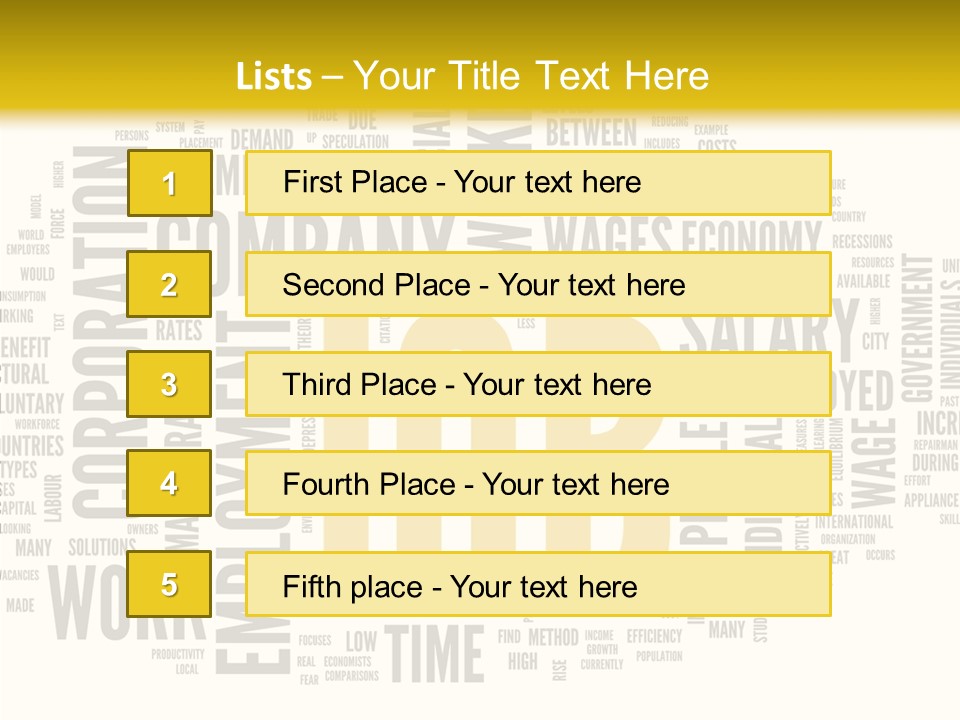 Symbol Word Candidate PowerPoint Template