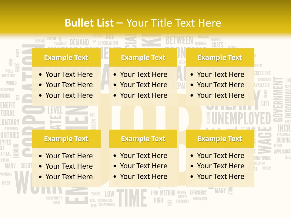Symbol Word Candidate PowerPoint Template