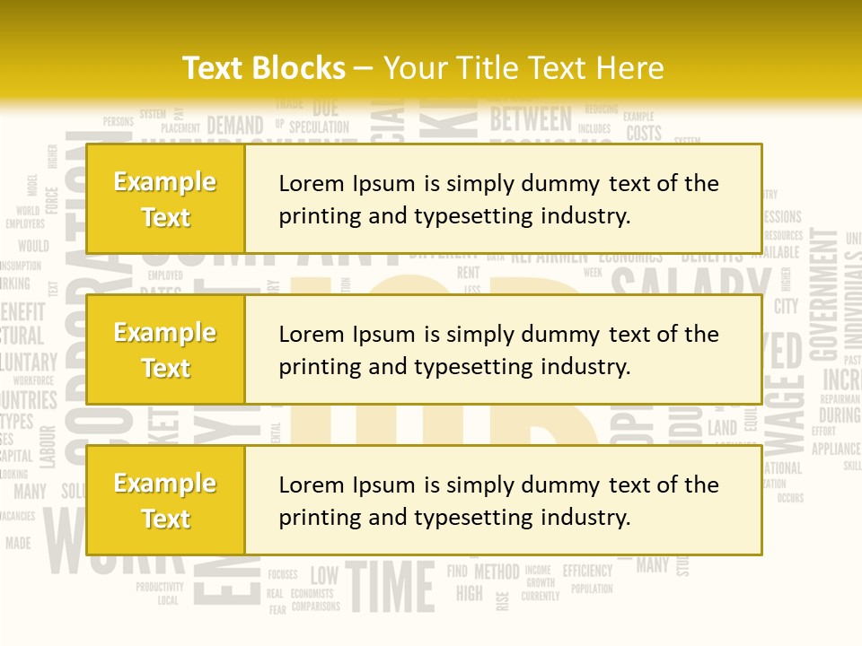 Symbol Word Candidate PowerPoint Template