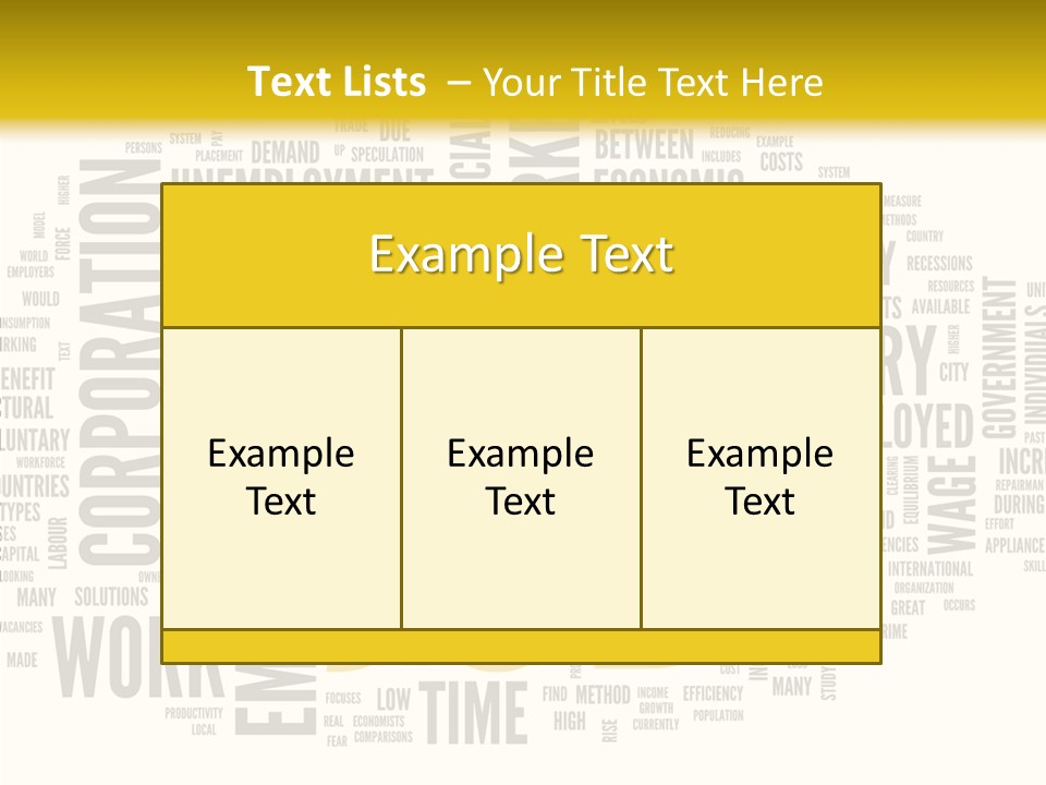 Symbol Word Candidate PowerPoint Template