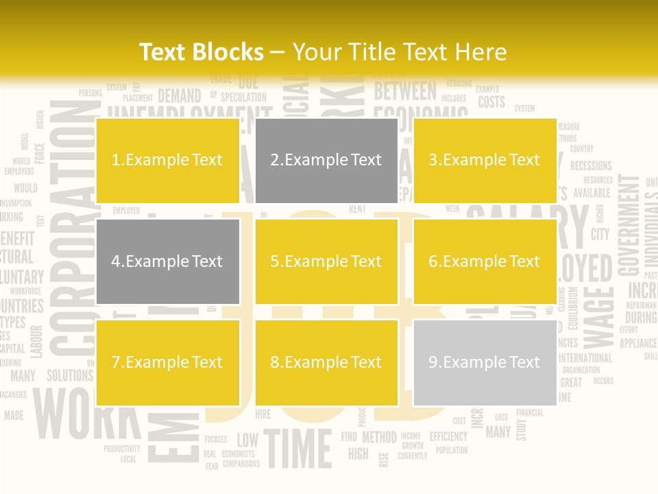 Symbol Word Candidate PowerPoint Template