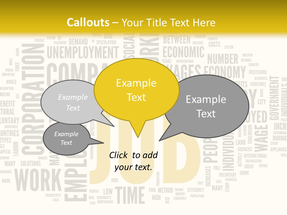 Symbol Word Candidate PowerPoint Template