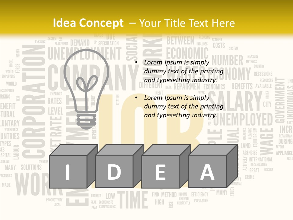 Symbol Word Candidate PowerPoint Template