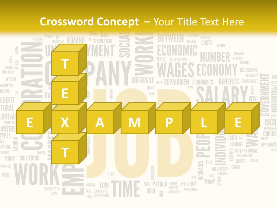 Symbol Word Candidate PowerPoint Template