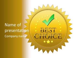 Assurance Store Label PowerPoint Template