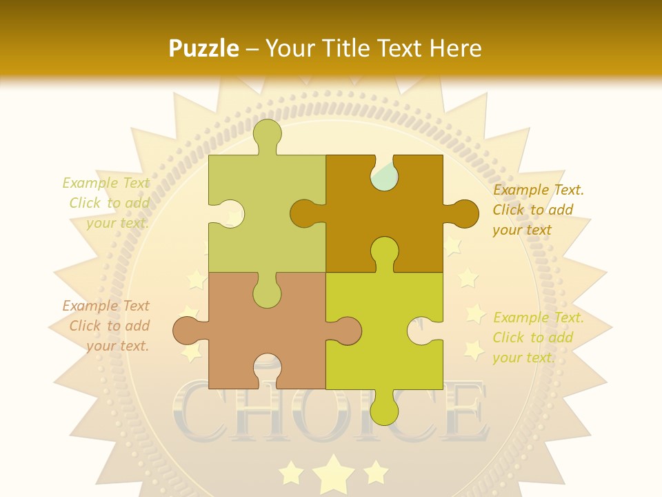 Assurance Store Label PowerPoint Template