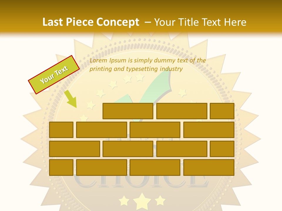 Assurance Store Label PowerPoint Template
