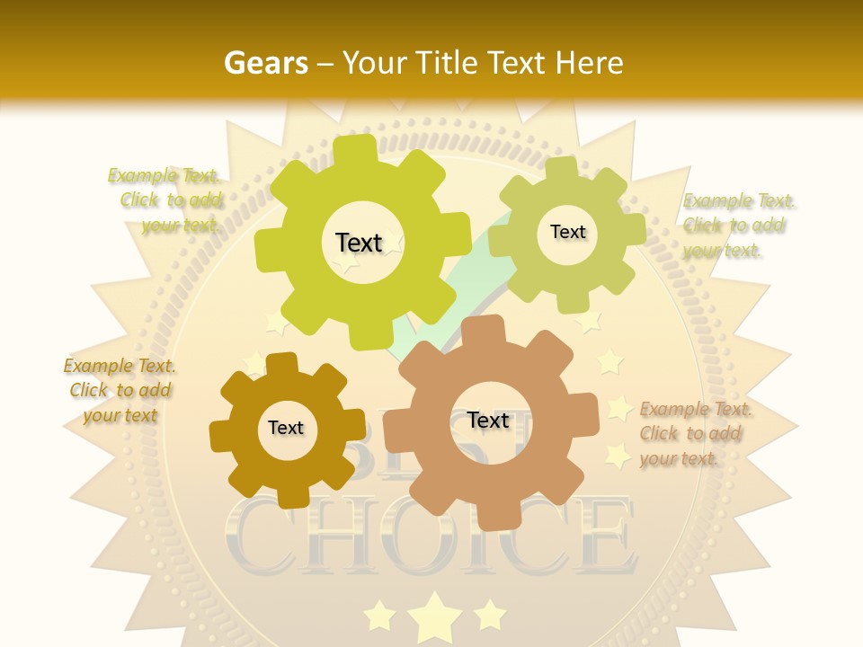 Assurance Store Label PowerPoint Template