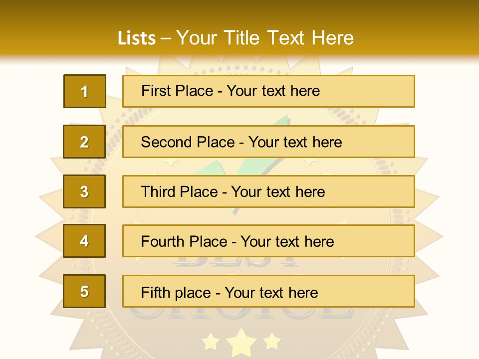 Assurance Store Label PowerPoint Template