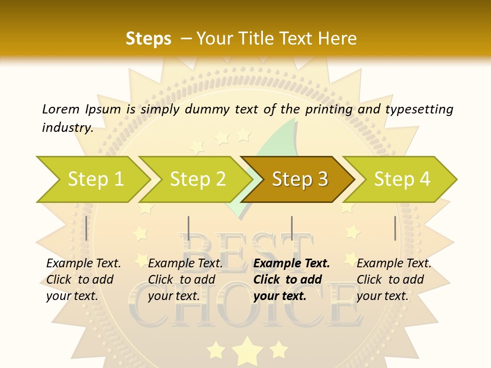 Assurance Store Label PowerPoint Template