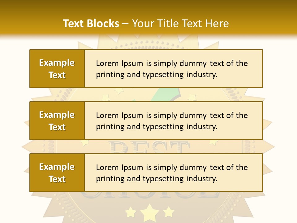 Assurance Store Label PowerPoint Template