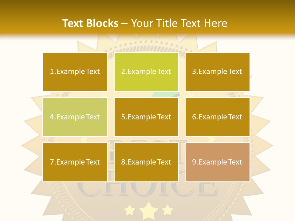 Assurance Store Label PowerPoint Template