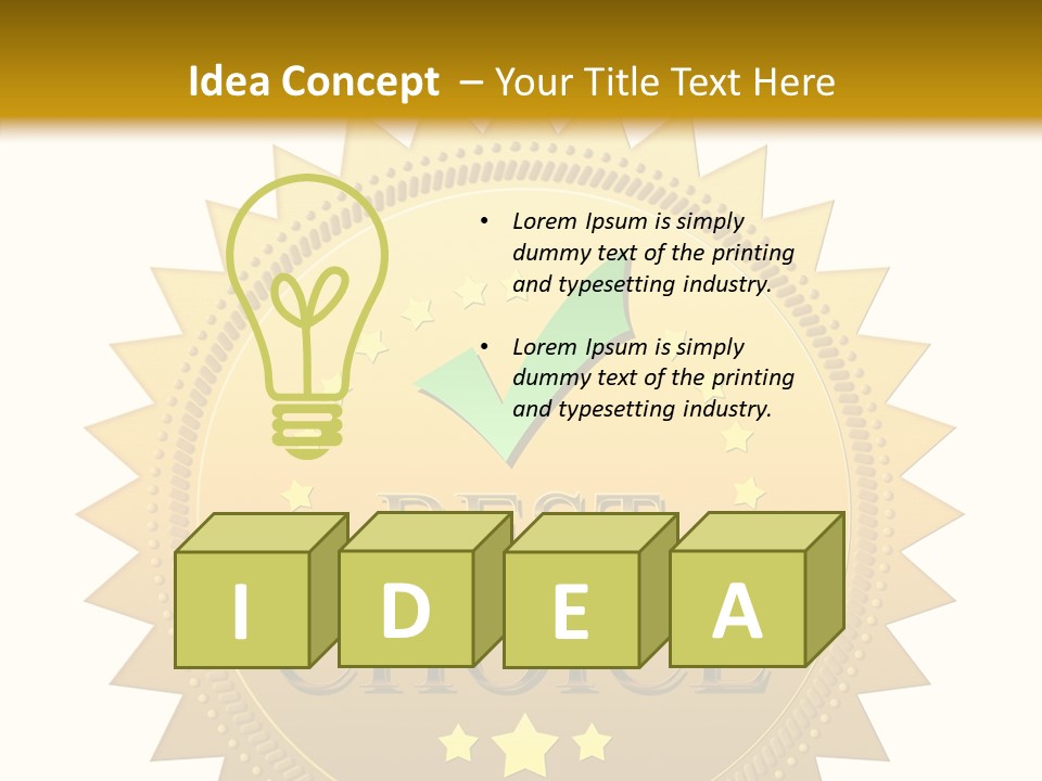 Assurance Store Label PowerPoint Template