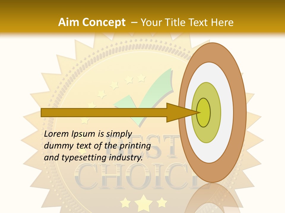 Assurance Store Label PowerPoint Template