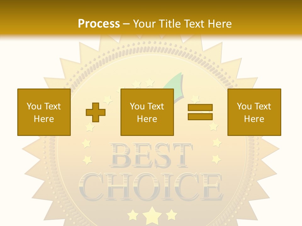 Assurance Store Label PowerPoint Template
